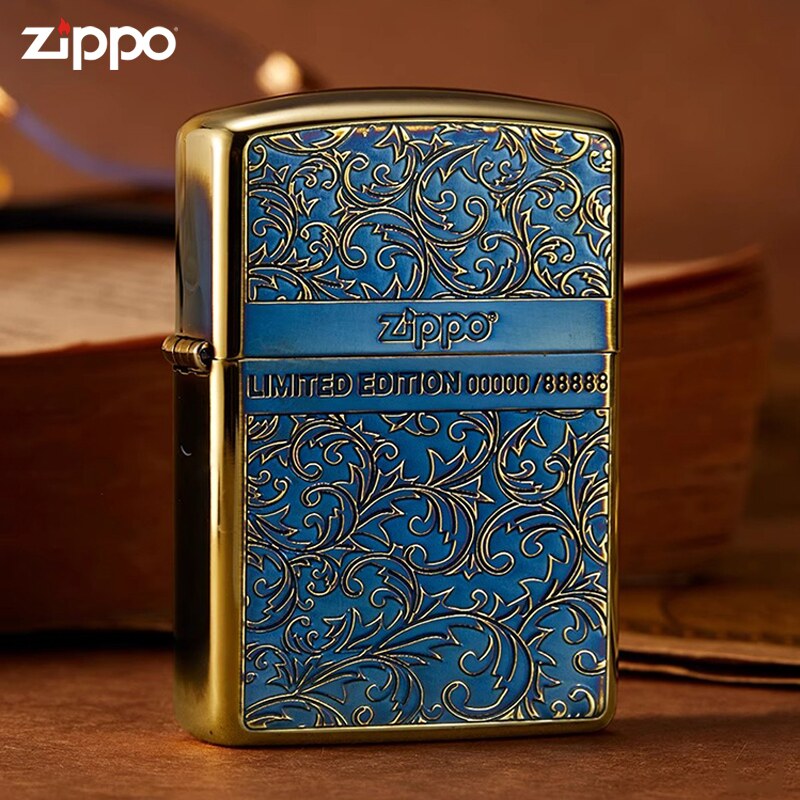 zippo幸运唐草送礼煤油打火机