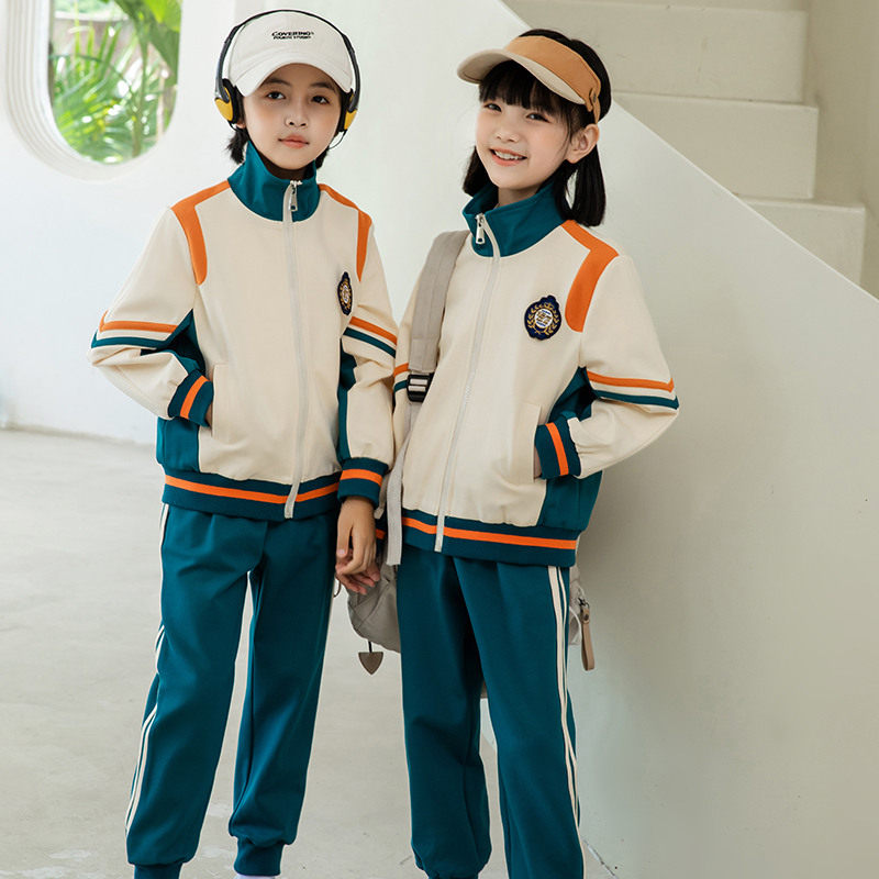 幼儿园园服春秋装学院风运动服二件套男女儿童班服小学生校服套装