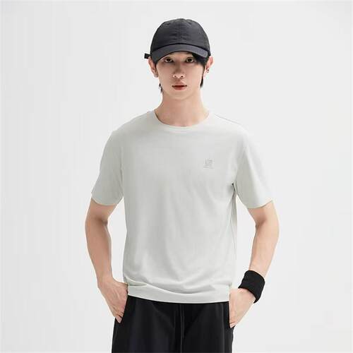 HX狐轩男装夏季新品纯色圆领短袖