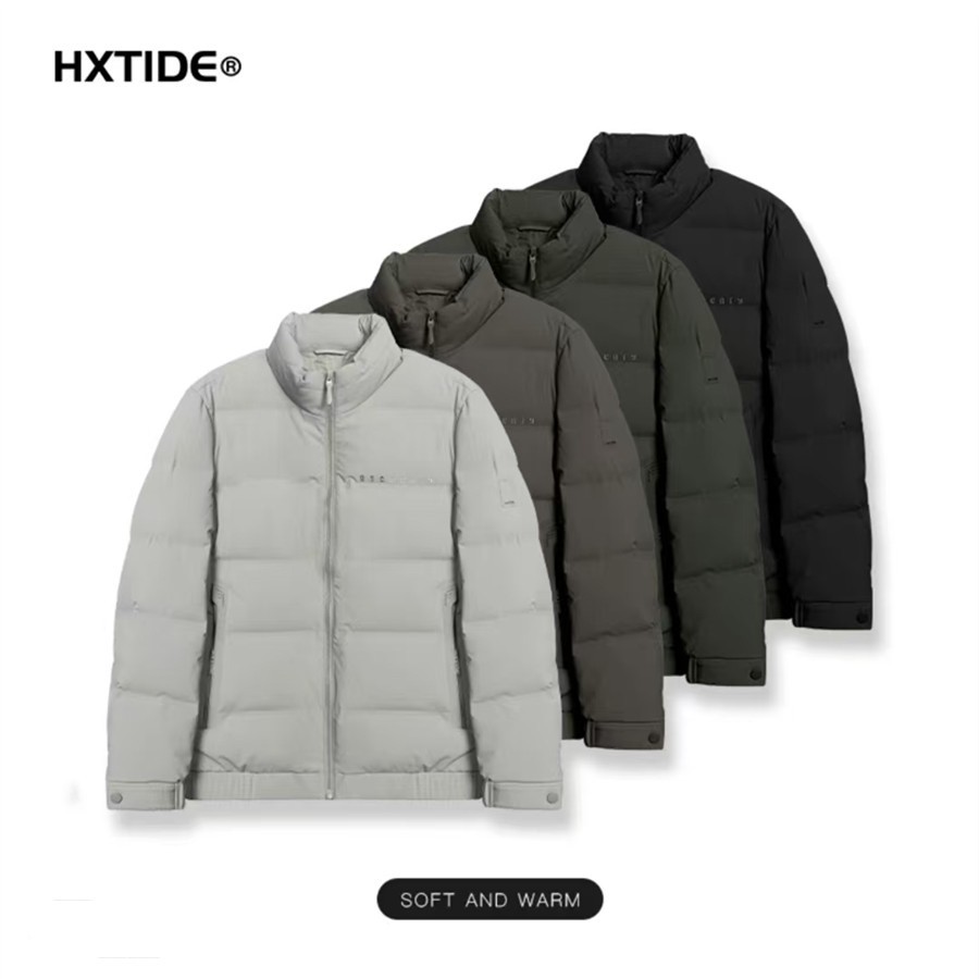 狐轩男装秋冬新品轻薄立领羽绒服