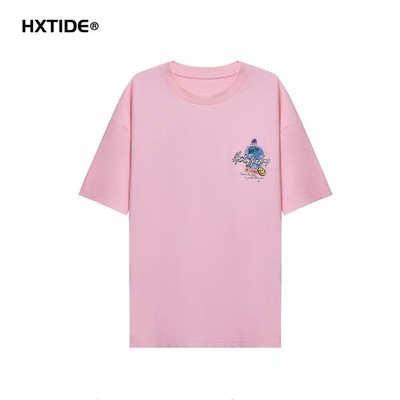 狐轩男装夏季新品圆领短袖t恤潮