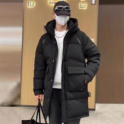 狐轩秋冬新品短款连帽羽绒服