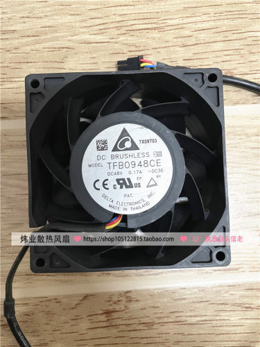 原装台达 9038/9238 48V 0.17A TFB0948CE 9厘米PWM 4线散热风扇