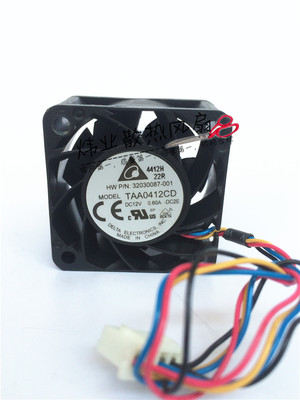 原装 台达 TAA0412CD 4020 12V 0.60A 4线温控大风量 散热风扇