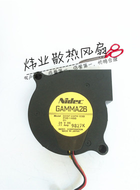 原装 NIDEC GAMMA26 D05F-24PH 24V 0.11A 5cm 涡轮风扇鼓风机