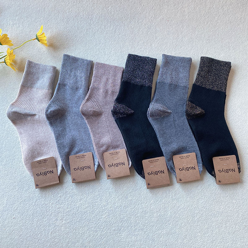 NABIYA韩国东大门亮丝袜子女拼色脚跟袜口金银丝时尚百搭潮袜春秋,女士内衣/男士内衣/家居服,中筒袜,淘宝优惠券,粉丝福利购,淘宝优惠卷