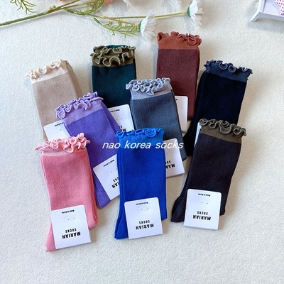 marian韩国大门中筒袜女棉