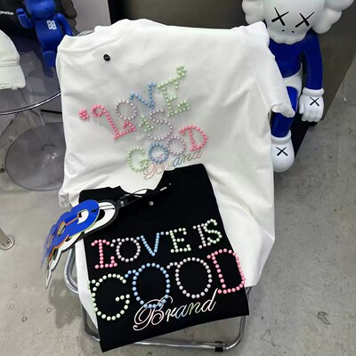 GOODBRAND重磅钉珠刺绣T恤男女款