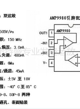 双运放 AMP9980BR 升级AMP9920AS AD8620BR OPA2132 惠威M50W
