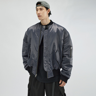 HAMB原创2025冬季新品90白鸭绒高级飞行员夹克羽绒服男外套双面穿