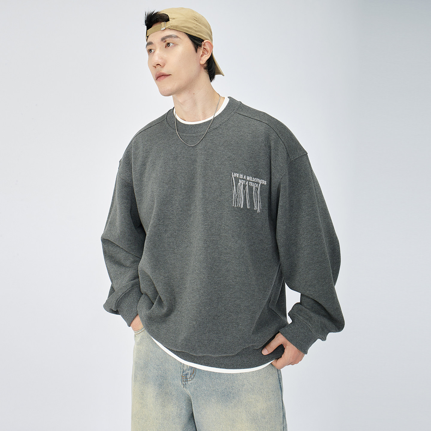 HAMB原创美式松弛氛围感卫衣男女