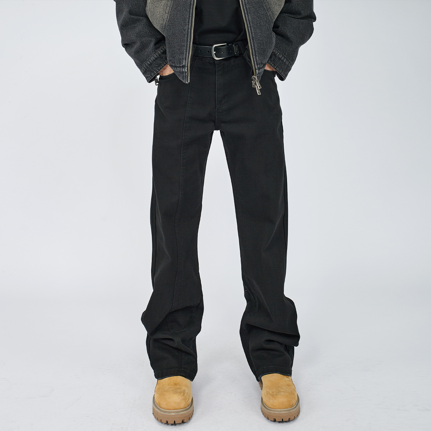 HAMB原创cleanfit美式痞帅黑长裤