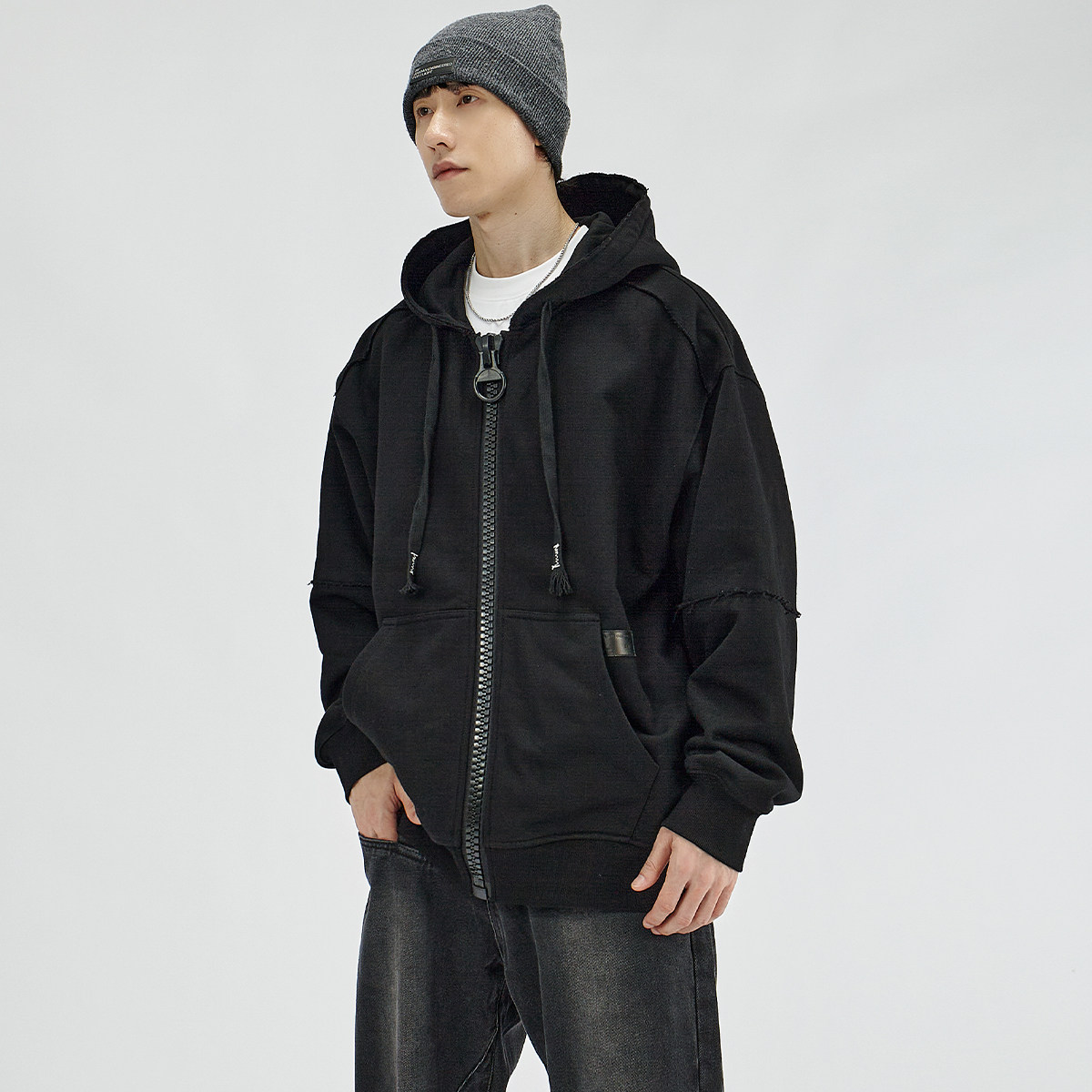 HAMB原创美式复古连帽卫衣