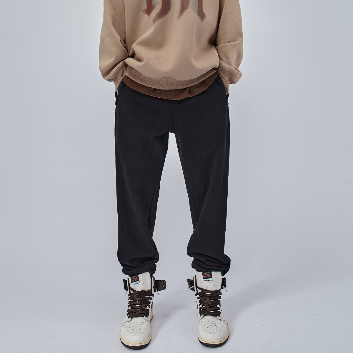 HAMB原创卫裤宽松休闲束脚长裤