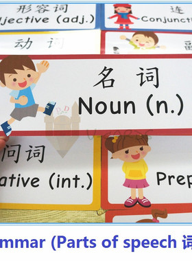 Grammar英语法教具parts of speech词性分类句子成分初中课堂教师