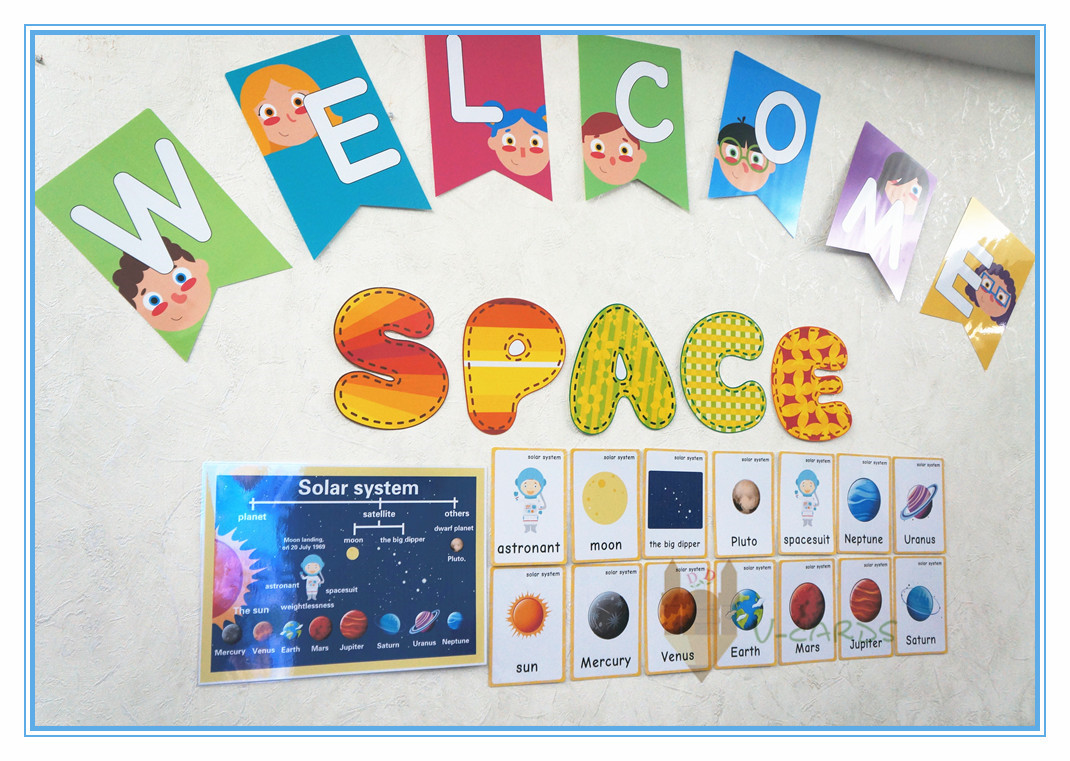 思维导图太阳系主题a3教室教具