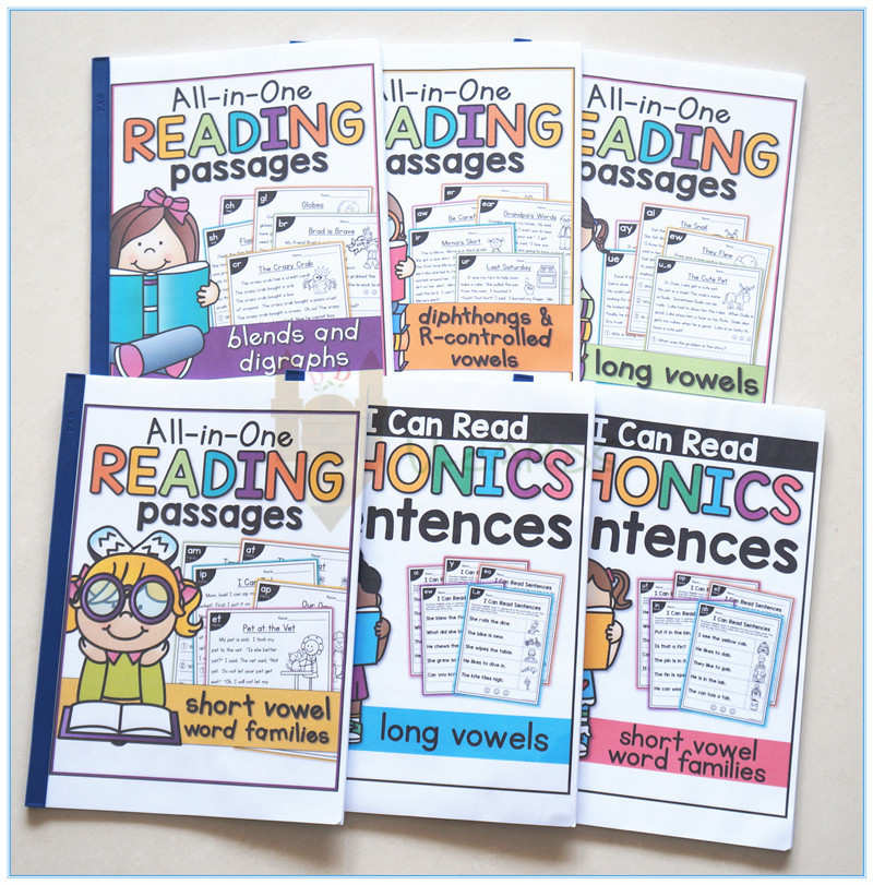 phonics短文练习纸原版外国启蒙