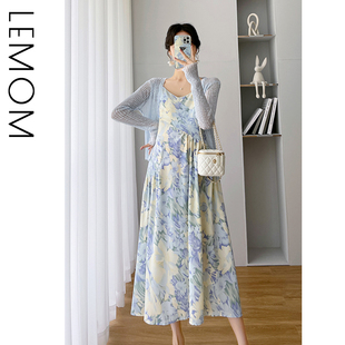 ◆LEMOM◆孕妇套装夏装时尚气质春夏季洋气外出孕早期休闲两件套