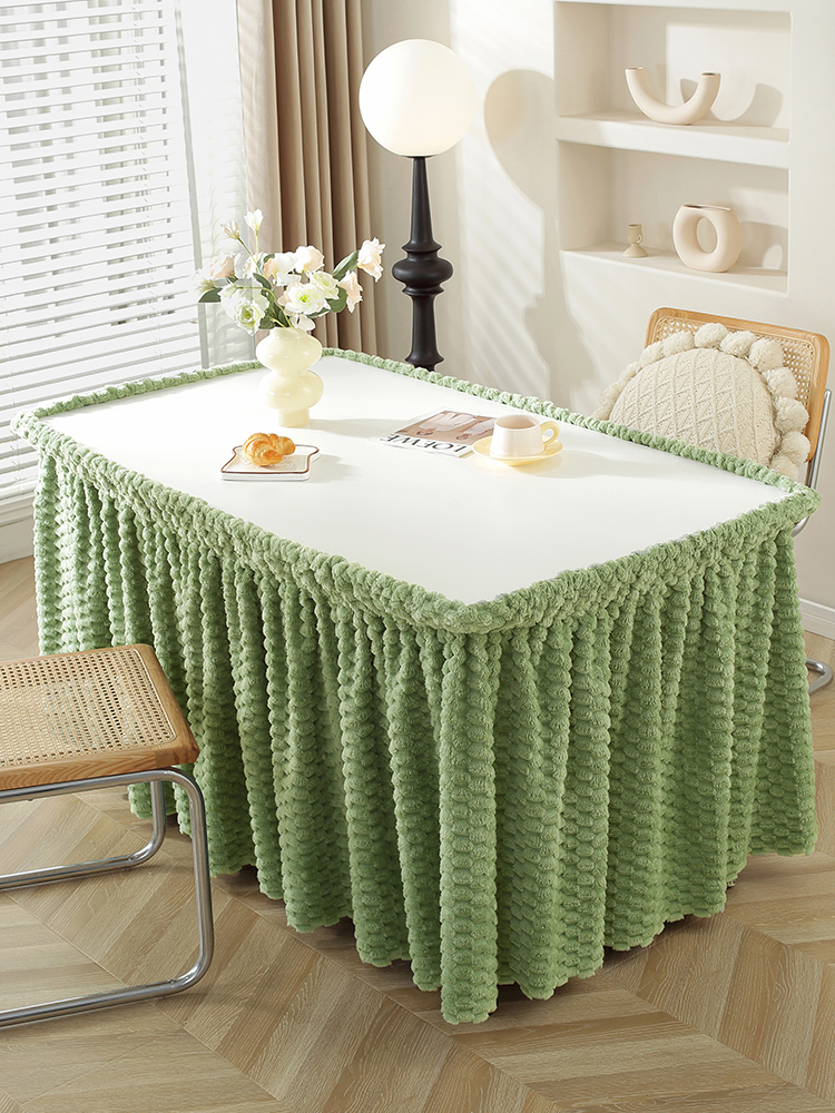 新疆包邮烤火桌罩套茶桌办公桌美甲桌取暖罩正方形长方形椭圆形餐