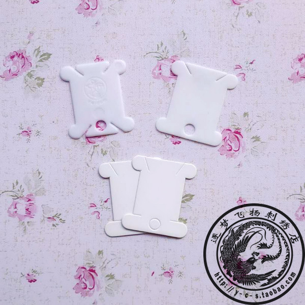 韩国耶单十字绣绕线板 缠线板 四卡口线板 塑料线板 纸线板