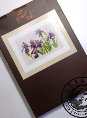 【现货纸盒版】荷兰原装进口Lan十字绣套件PN-0008027蓝色鸢尾花