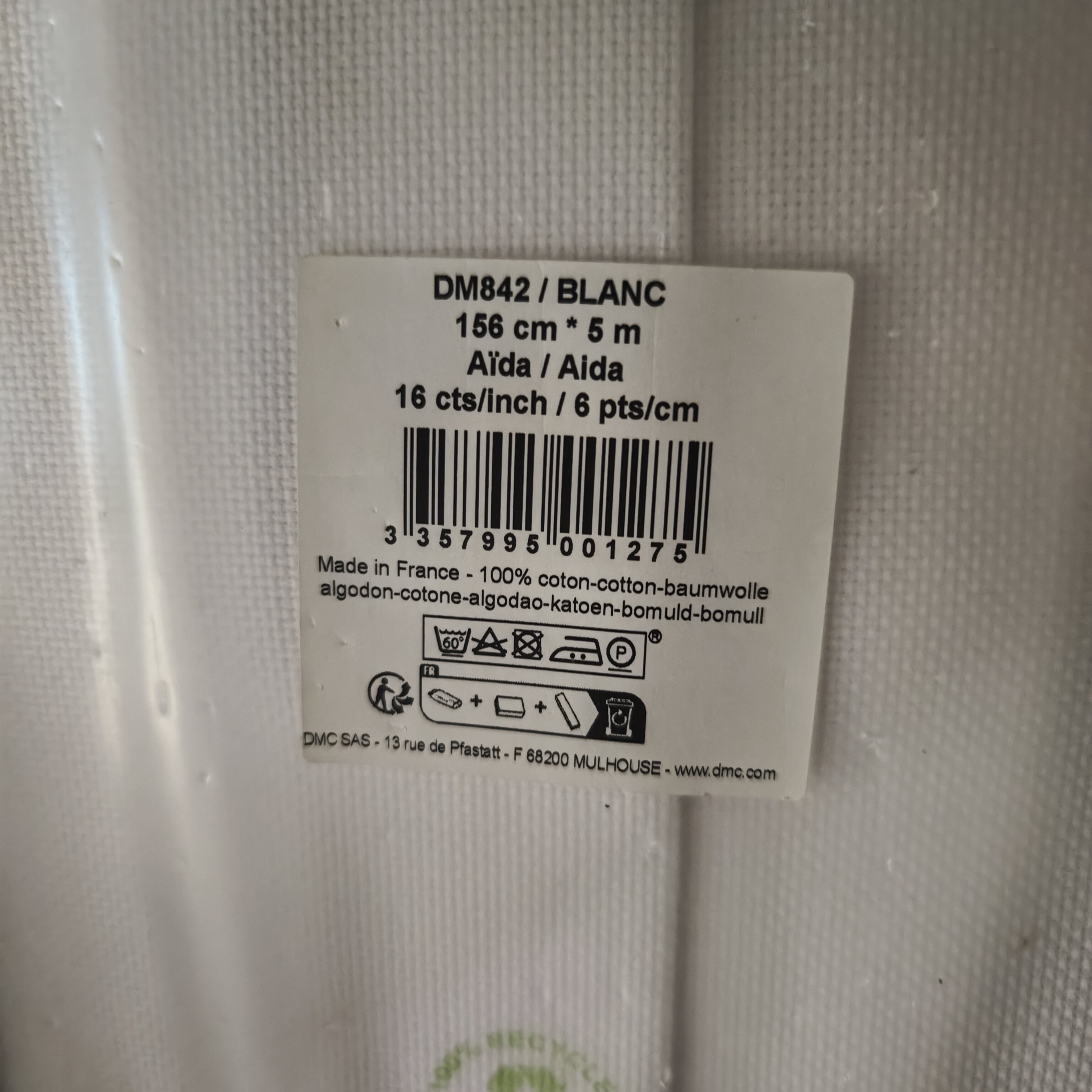 法国Dmc十字绣 16ct绣布 棉布 白色  米色  古董白