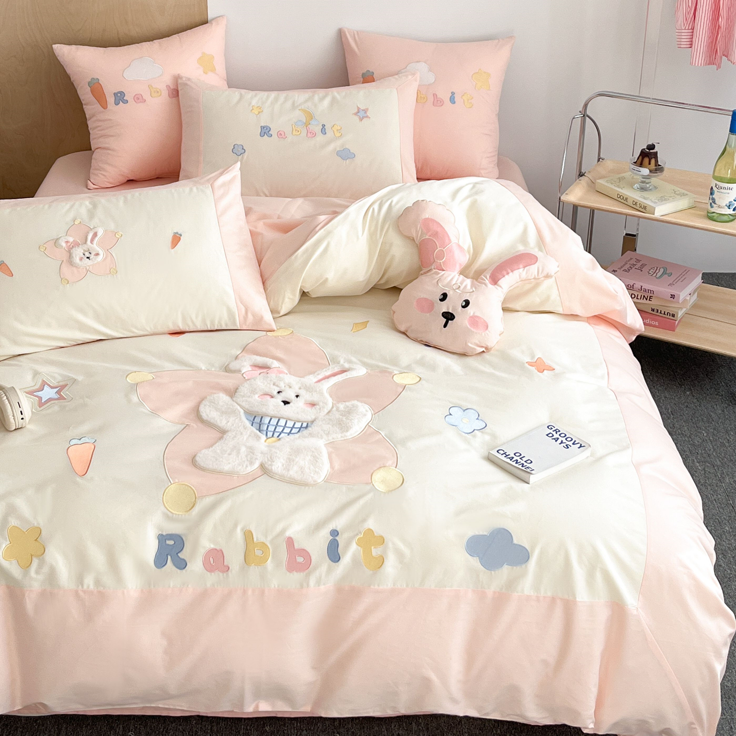 A类母婴级100纯棉四件套全棉卡通