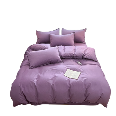 A类全棉纯棉四件套简约ins风