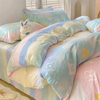 100%纯棉四件套ins风舒适