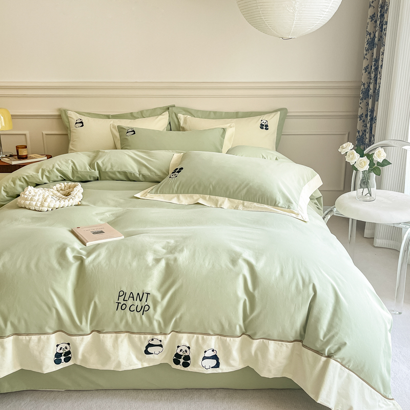 10支全棉磨毛纯棉四件套高级感