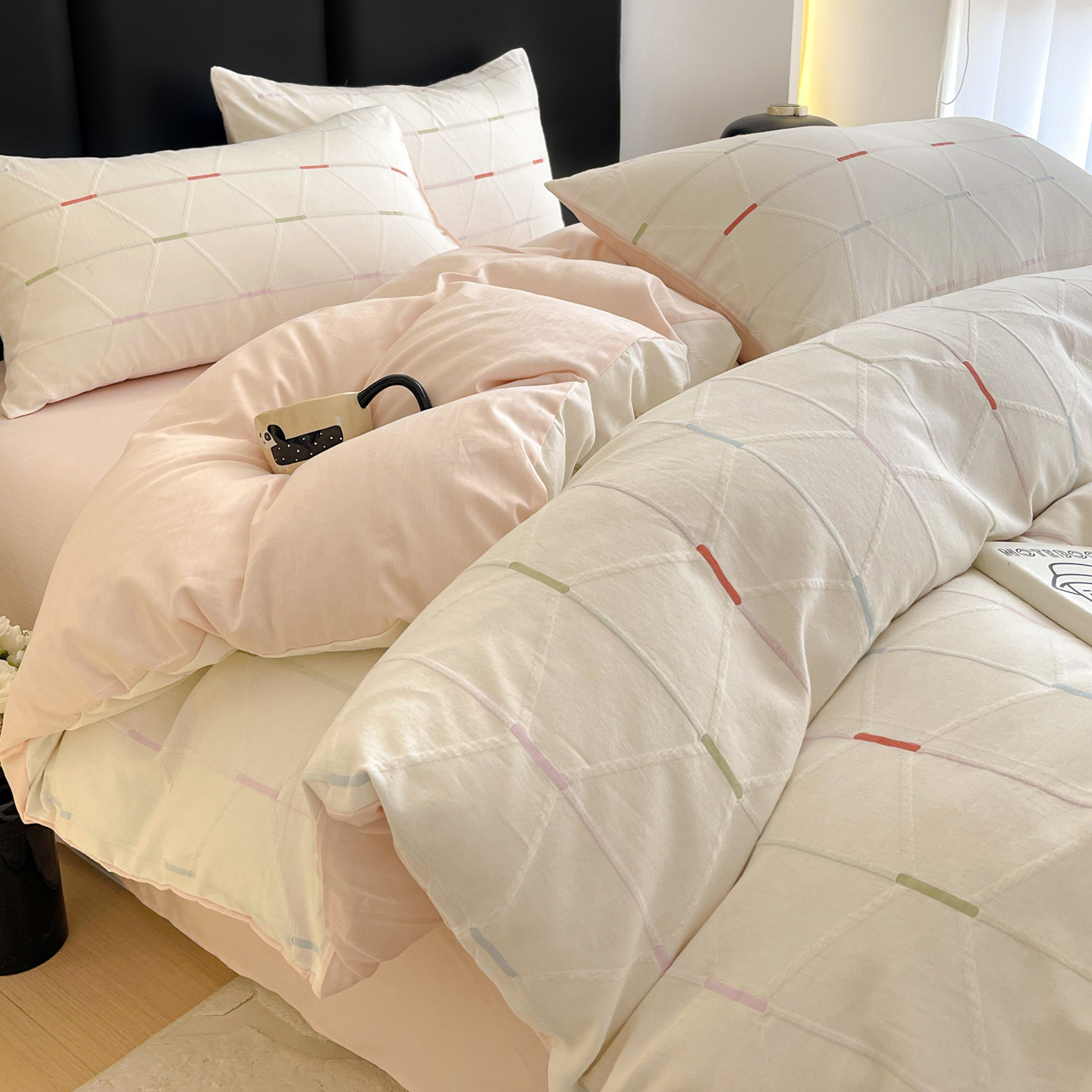 A类100纯棉母婴级三层纱被套单件