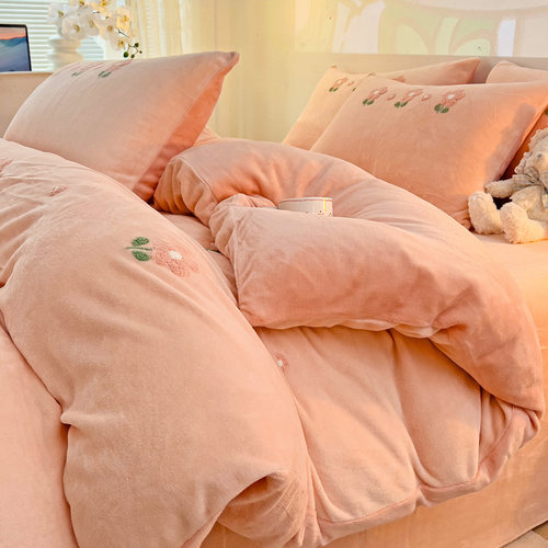 ins风牛奶绒A类被套被罩