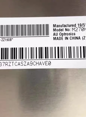 M270HVN02.0/02.1/02.3  M270HW02 V.2/V.3 MV270FHM-N20