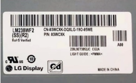 LM238WF2-SSR2 LM238WF2-SSP2/SSM1/SSK2 LM238WR3-SSC1/SLQ1模组