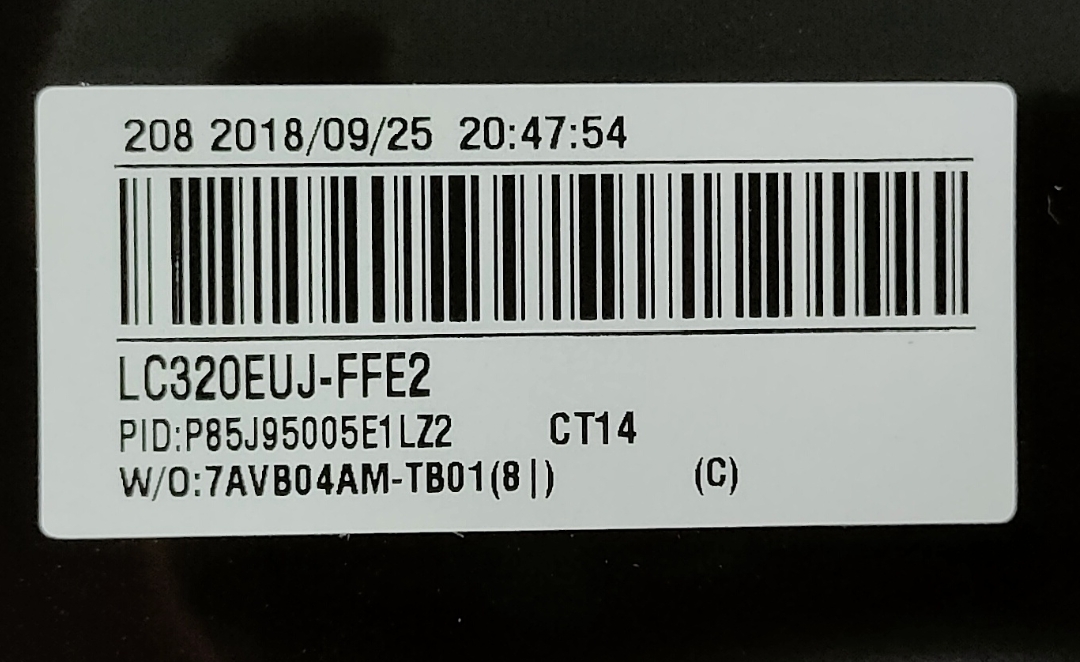 LC320EUJ-FFE2 LC320EUN-SEM1/SEM2 LC320DUE-SFR1 LC470EUN-SFF1