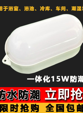 led冷库专用灯防水防潮三防灯浴室厂房车间卫生间一体化照明灯具