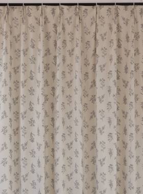 挂钩穿杆款灰色系印花布料窗帘卧室阳台客厅半遮光布帘可定制尺寸