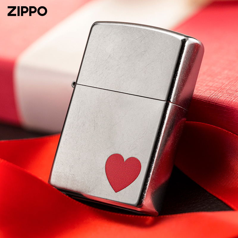 ZIPPO打火机207花砂 29060角落里的爱情正版芝宝正品美而有防风男 - 封面