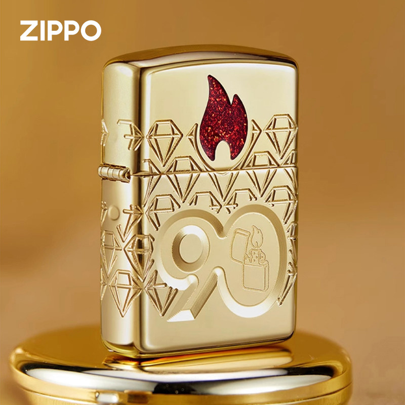 zippo打火机 90周年 荣耀之宝纪念限量款 正版盔甲煤油防风火机