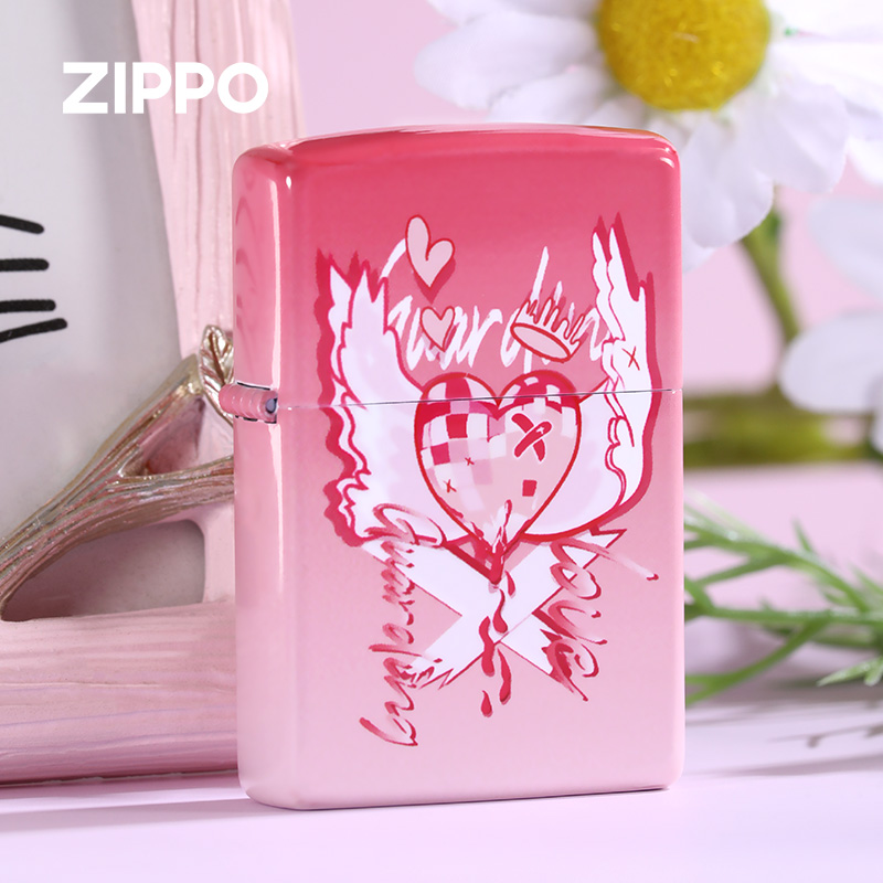zippo打火机正版 芝宝正品彩印以爱之名个性创意送男友情人节礼物