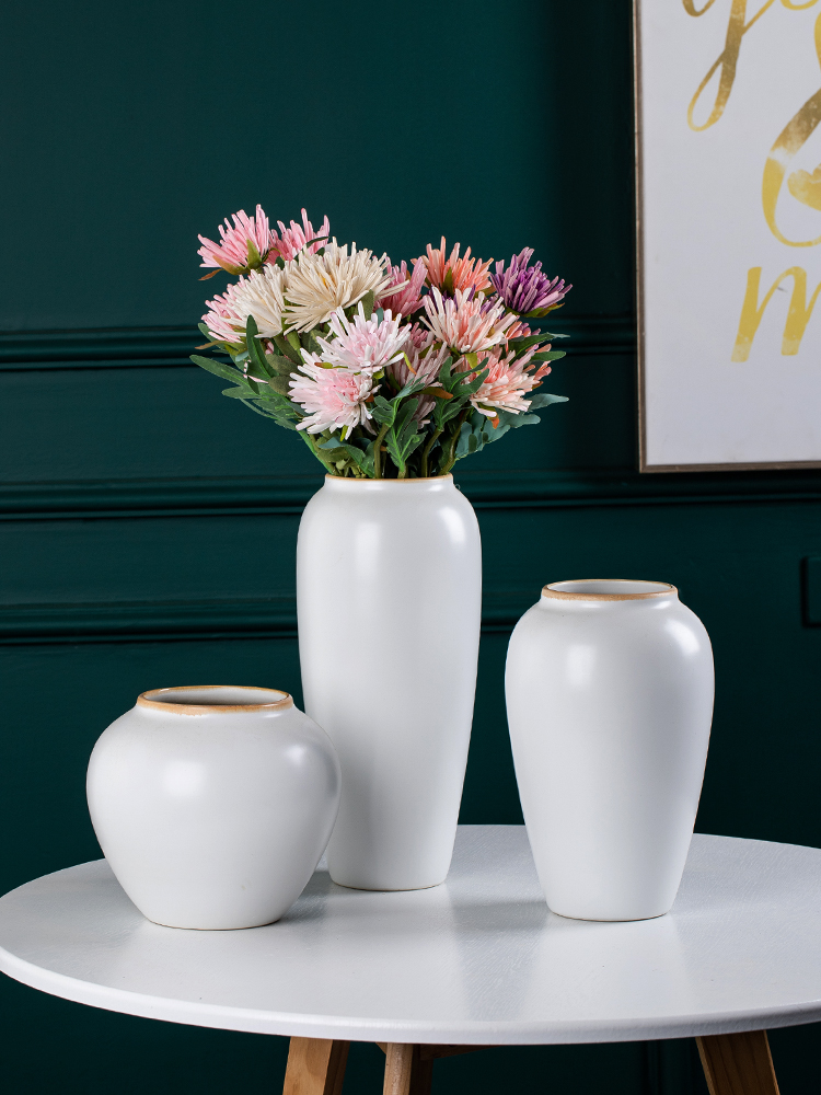 中式陶瓷花瓶景德镇鲜花水培高级