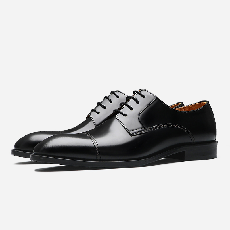 三接头皮鞋男士商务全牛皮气质