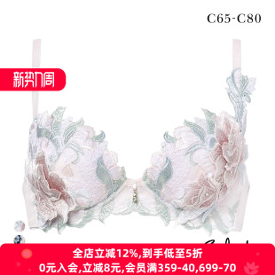 华歌尔Salute内衣女聚拢显大收副乳立体浮雕刺绣性感文胸罩22G