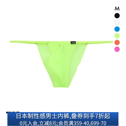 日本制超薄网纱性感透明三角内裤