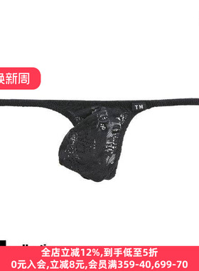 TM collection男士内裤日本制薄款透气羊毛蕾丝性感低腰丁字T裤