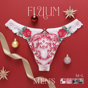 诗萝涵朵FLUUM男士内裤透明蕾丝可爱刺绣日系性感低腰无痕丁字T裤