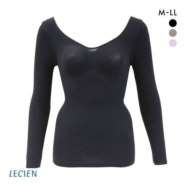 露香LECIEN塑身内衣女收腰显瘦无痕美背加绒保暖冬季美体长袖上衣