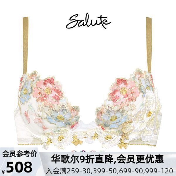 刺绣文胸Salute聚拢樱花性感