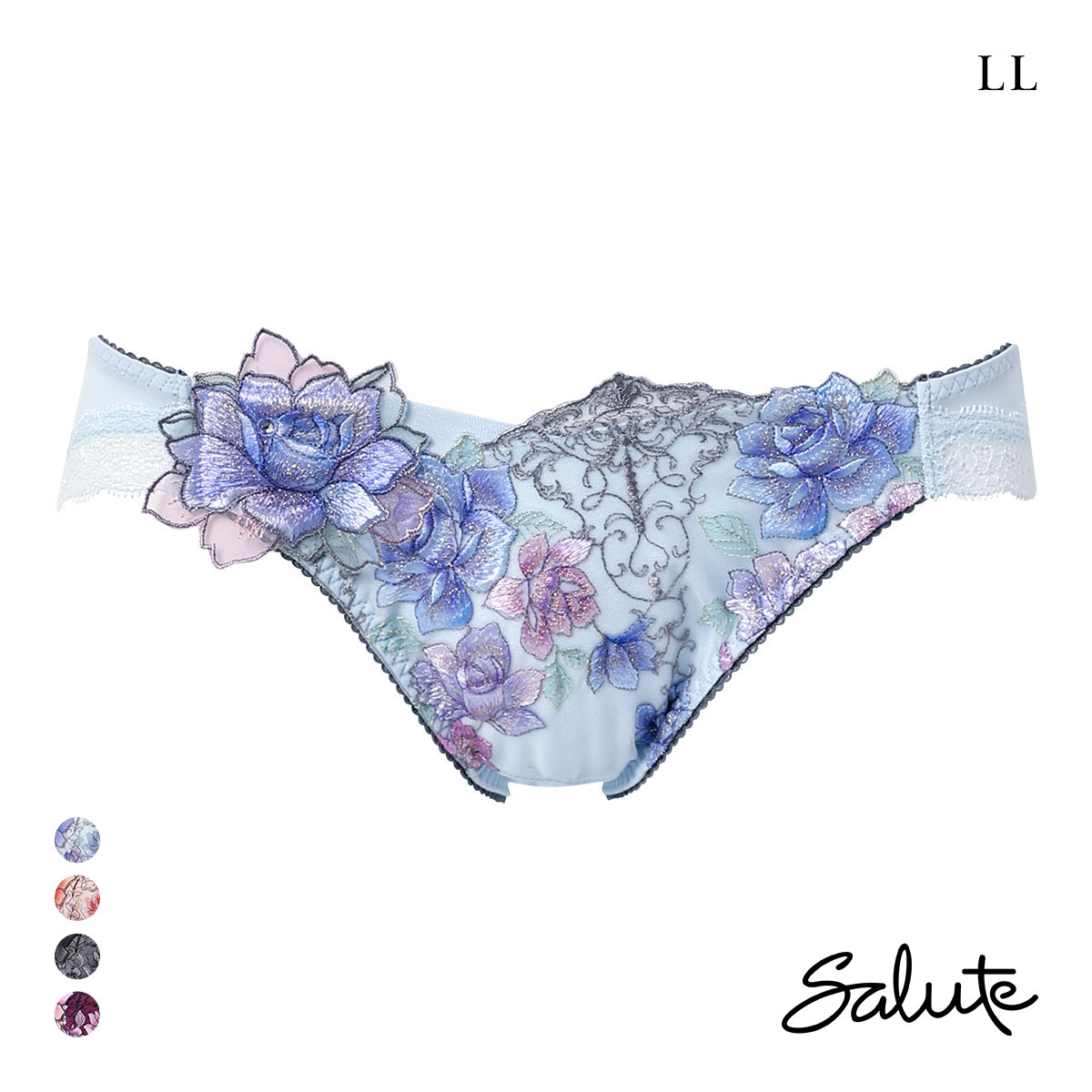 日本华歌尔 重工刺绣蕾丝 轻薄柔软透气