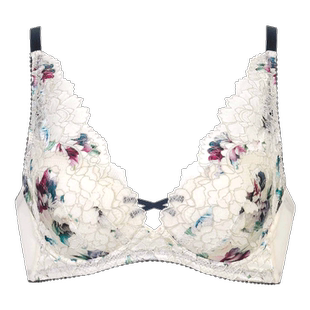 华歌尔Wacoal内衣女反重力支撑聚拢上托防下垂无钢圈蕾丝文胸罩